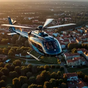 Vol en hélicoptère au dessus de Toulouse